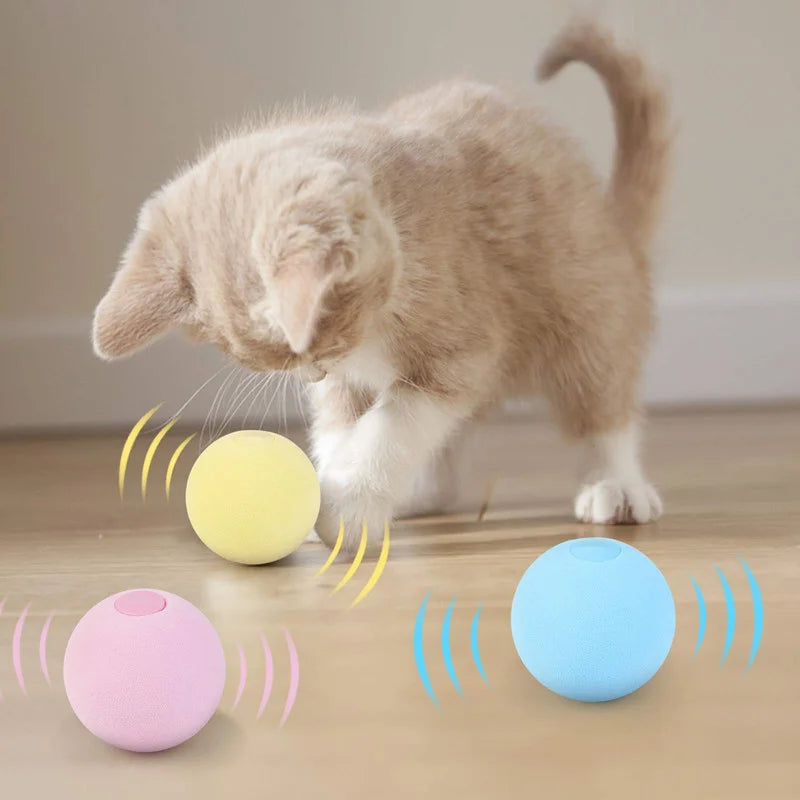 Balle Intelligente d’Apprentissage pour Chat – Jouet Interactif avec Herbe-aux-Chats