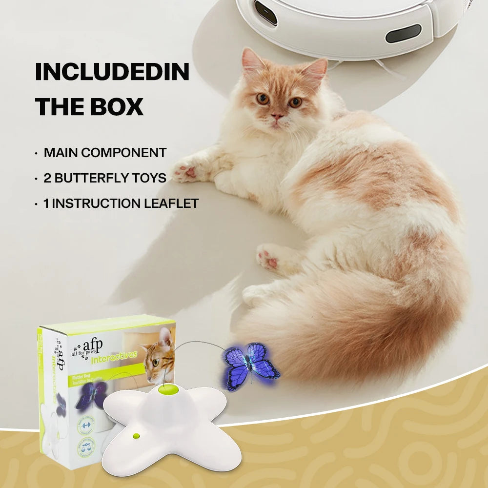 Jouet Papillon Automatique pour Chat – Divertissement Interactif et Amusant