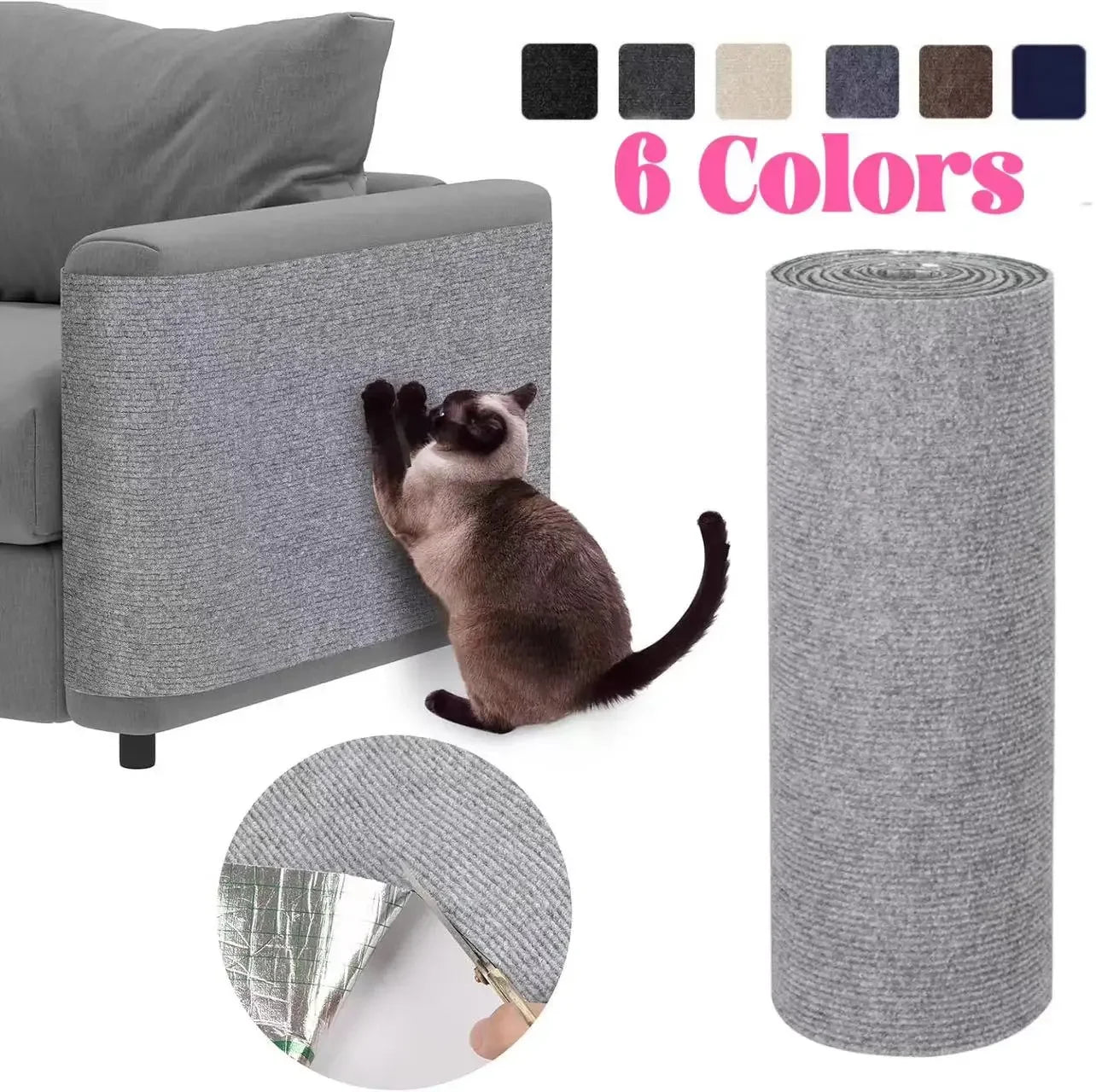 Tapis Anti-Griffes Auto-Adhésif pour Chat – Protection Réglable des Meubles et Canapés