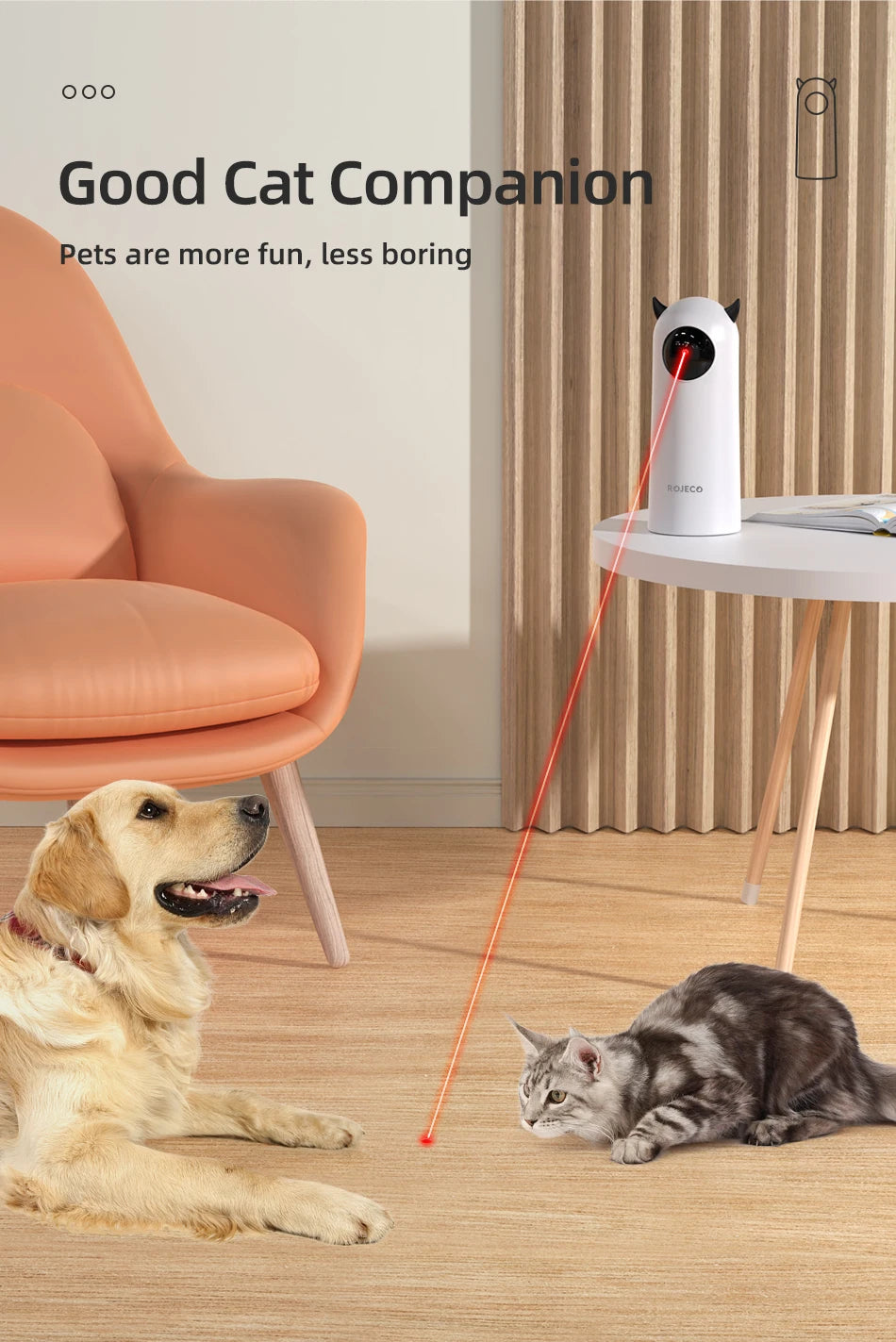 Jouet Laser Interactif Intelligent  – Divertissement Innovant pour Chats