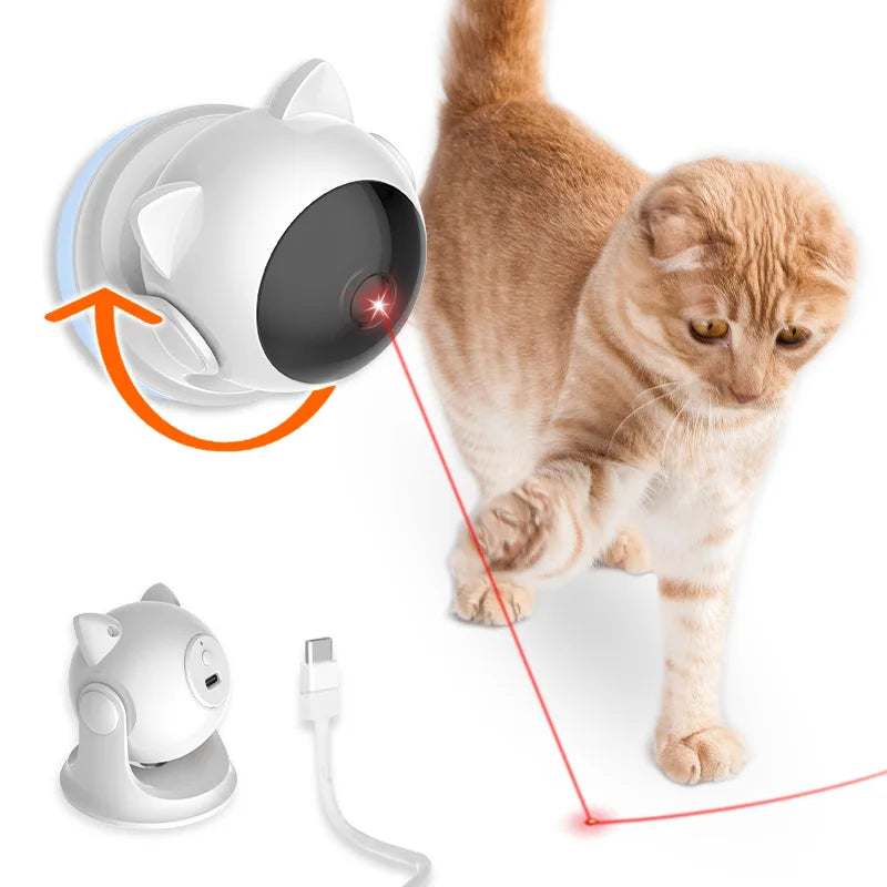 Jouet Laser Intelligent et Interactif pour Chat – Rechargeable et Automatique