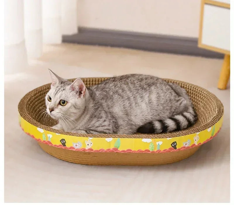 Planche à Gratter Transformable pour Chat – Jouet Pratique Sans Miettes