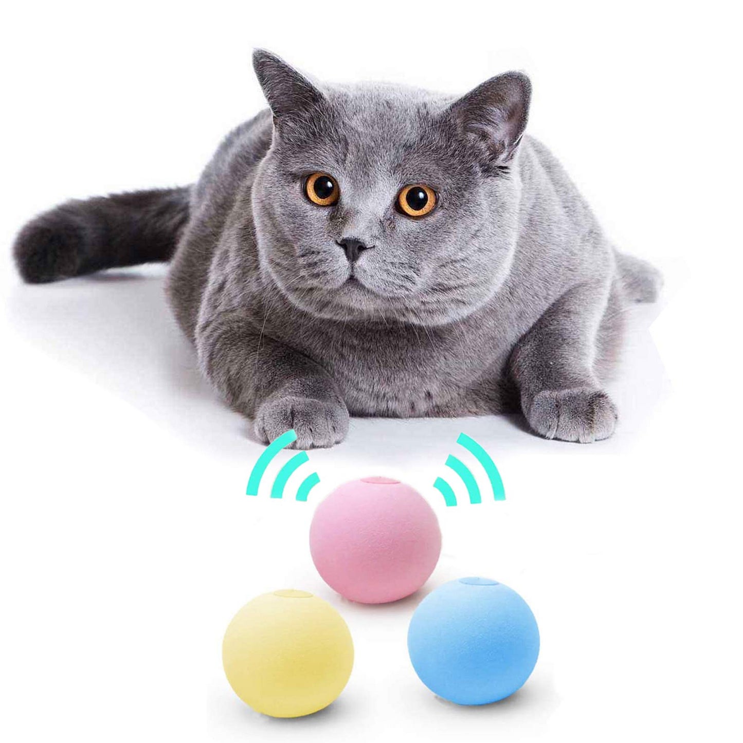 Balle Intelligente d’Apprentissage pour Chat – Jouet Interactif avec Herbe-aux-Chats