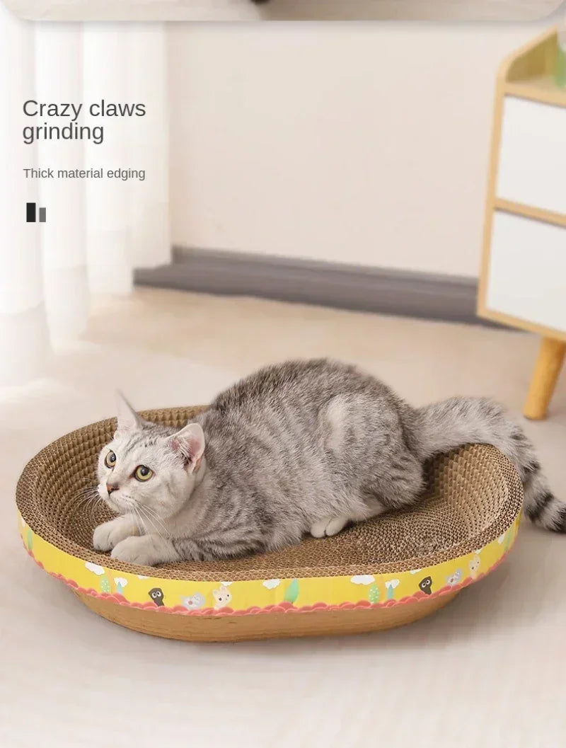 Planche à Gratter Transformable pour Chat – Jouet Pratique Sans Miettes