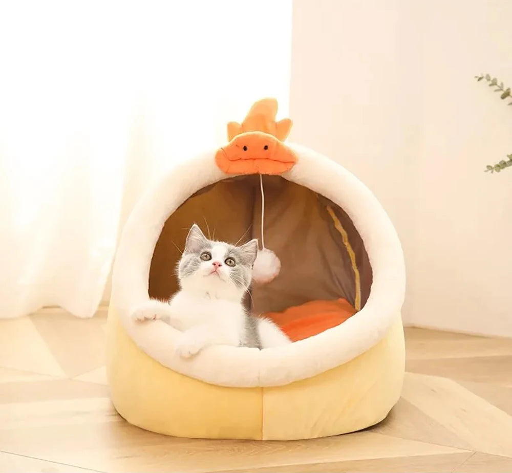 Lit Pliable et Lavable pour Chat – Design Dessin Animé et Confort Ultime