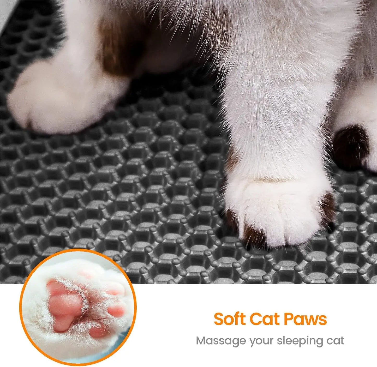 Tapis de Litière Pliable à Double Couche pour Chat – Protection Efficace et Antidérapant