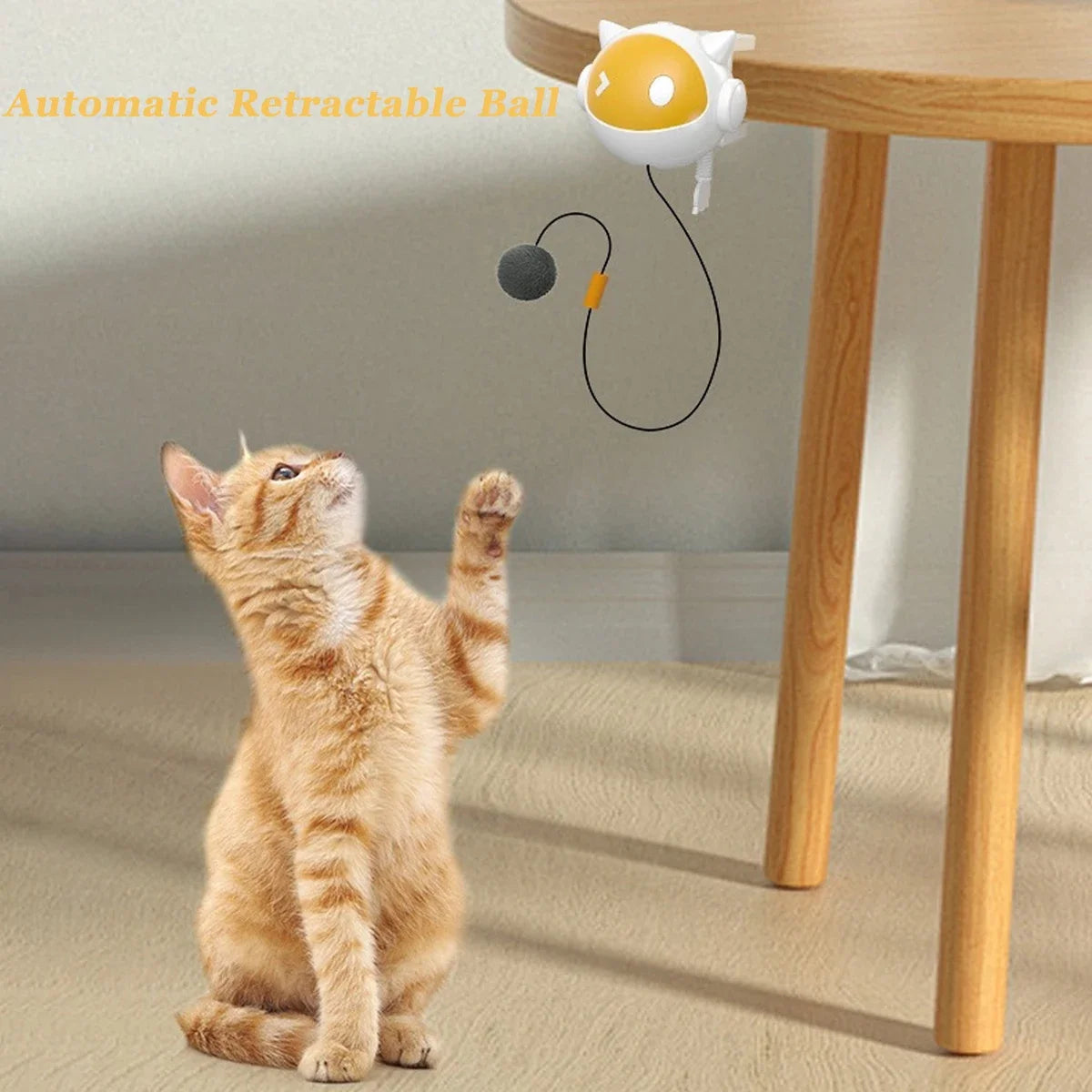 Balle Électrique à Levage Automatique pour Chat – Jouet Intelligent et Interactif